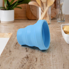 Round Silicone Foldable Glass, Foldable Travel Mug Without Lid (1 Pc) - justgrabit.in | Just Grab It