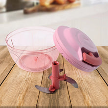 Apex Power - X Triple Stainless Steel Blades and Hand - Pull Vegetable Chopper (500Ml) - Justgrabit Inc.