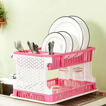 Plastic Kitchen Organizer Rack with Water Storing Tray - Justgrabit Inc.