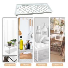 Folding Storage Organizer Stack Shelf Rack (1 Pc) - justgrabit.in | Just Grab It