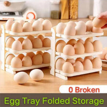 Plastic Foldable Egg Tray | 24 Grid Egg Storage Box (1 Pc) - justgrabit.in | Just Grab It