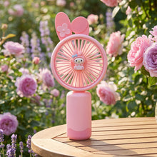 Cute Cartoon Design Rechargeable Mini Handheld Fan (1 Pc) - justgrabit.in | Just Grab It