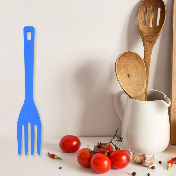 BENDABLE KIDS SILICONE HANDLE FORK | CHILDREN PLASTIC BABY FORK ( 1pc ) - justgrabit.in | Just Grab It