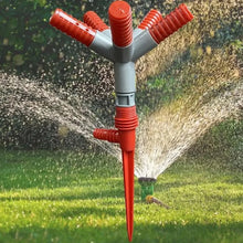 Garden Sprinkler 360° Rotating Adjustable Round 5 Arm Lawn Water Sprinkler for Watering Garden Plants / Pipe Hose Irrigation Yard Water Sprayer - justgrabit.in | Just Grab It