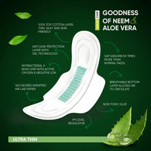 Sanitary Pads for Women With Goodness of Neem & Aloe Vera | Ultra Thin | Leakage Protection | PH Balance | With Antibacterial Anion Chip | 5X More Absorbance (320 mm / 32 Pads) - Justgrabit Inc.