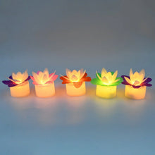 Decoration Candles/Led Diwali Decor Lotus Flower Candle, Diwali (5 Pc) - justgrabit.in | Just Grab It