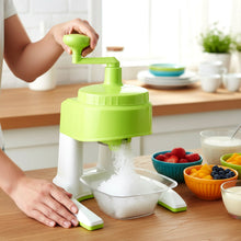 Manual Hand Crank Ice Crusher Snow Maker Machine (1 Set Mix Color) - justgrabit.in | Just Grab It