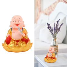 Solar Power Moving Buddha Car Ornament (1 Pc) - justgrabit.in | Just Grab It