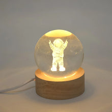 Moon 3D Crystal Ball Lamps with Base For Bedroom 3D Lamps (1 Pc) - justgrabit.in | Just Grab It