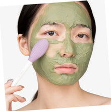 2 - in - 1 Silicone Mask Brush for Cleansing & Mud Mask Application - justgrabit.in | Just Grab It
