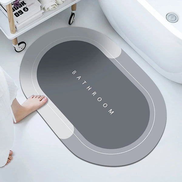SUPER ABSORBENT FLOOR MAT, BATH MAT, SOFT CARPET, SLIP - RESISTANT BATHING ROOM RUG FLOOR DOOR MAT, INSTANT DRYING MAT, BATHROOM RUG, ABSORBENT BATH MAT - justgrabit.in | Just Grab It