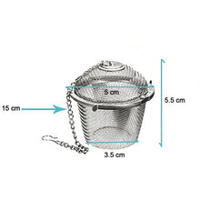 Stainless Steel Spice Tea Filter Herbs Locking Infuser Mesh Ball - Justgrabit Inc.