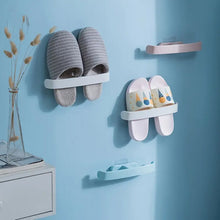 Bathroom Towel Slipper Hanging Rack Self Adhesive Wall Mounted (1 Pc) - justgrabit.in | Just Grab It