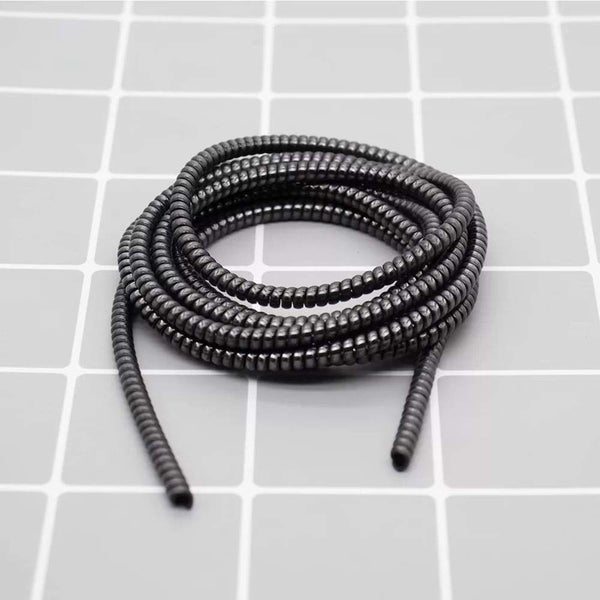 Metallic Cable Protector for Cords & Headphones (Spiral Wrap) - justgrabit.in | Just Grab It