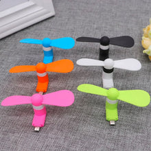 mini USB fan For Having cool air instantly, anywhere and anytime purposes (Micro Port / Mix Color) - Justgrabit Inc.