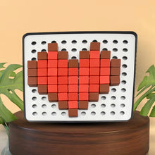 Pixel Cubes Toy for Children Early Education, Pixel Game Educational Board Games Board, Birthday Gift for Kids, Learning Math Toy, Brain Games, Math Puzzle (Approx 180 Cubes With Pixel Board & Book) - Justgrabit Inc.