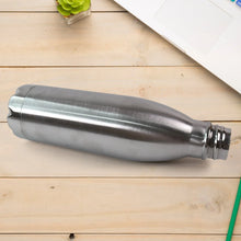 Silver Stainless Steel Water Bottle Approx 500 ML (1 Pc) - Justgrabit Inc.