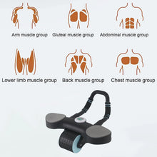 Abdominal Wheel Roller Widened Elbow Support Roller with Timer & Skipping Rope (1 Set) - justgrabit.in | Just Grab It