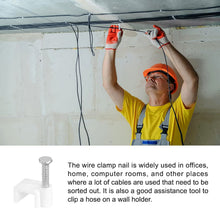 Nail Cable Clips for Wire Management (10mm & 50 Pc) - justgrabit.in | Just Grab It