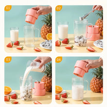 Portable Crusher Juicer With Handle & Straw, USB Rechargeable Multi Blades (420 ML) - Justgrabit Inc.