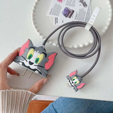 Cartoon Character Silicon Charger Case Cover For iP 18 - 20W, for iPhone (Mix Design / 1 Pc) - justgrabit.in | Just Grab It