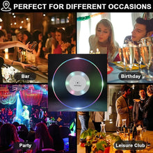 Colorful LED Cocktail Coaster, Round Ultra - Thin LED Drink Coaster (1 Pc) - justgrabit.in | Just Grab It