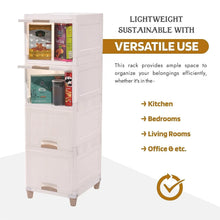 Multi - Purpose 5 - Layer Plastic Storage Drawer Cabinet for Home and Office - Justgrabit Inc.