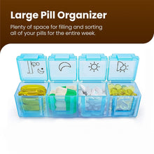 28 Grids Weekly Pill Organizer Box - justgrabit.in | Just Grab It