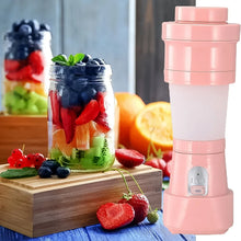 Foldable Electric Juicer, Portable Blender Stainless Steel 6 Blades (500 ML) - Justgrabit Inc.