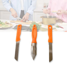 3in1 Multipurpose Stainless Steel Classic Kitchen Knife Set of 3 for Fruits and Vegetable Chopping / Cutting / Peeling, Kitchen Knife / Vegetable Peeler / Plain Knife - Justgrabit Inc.