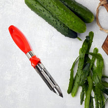 Multipurpose 2 - in - 1 Stainless Steel Knife & Peeler (1 Pc) - justgrabit.in | Just Grab It