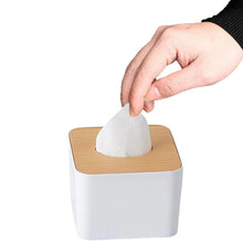 Tissue Box Desktop Stand Bamboo Tissue Cover Box Rectangular Paper Towel Holder Removable Tissue Dispenser for Bathroom Vanity Countertop Bedroom Car Holder Paper Towels Dispenser (1 Pc ) - Justgrabit Inc.