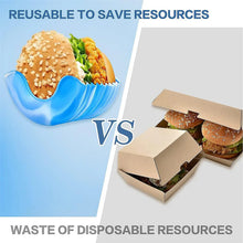 Silicone Burger Holder Snack Holder Reusable Burger Holder - justgrabit.in | Just Grab It