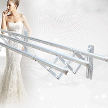 Clothes Rail Rack Clothes Drying Racks, Airer Clothes Drying Rack Wall Mounted Clotheshorse Clothes Airer Washing Cloth Line Extendable Fold Towel Rack Bar for Bathroom Indoor Outdoor - Justgrabit Inc.