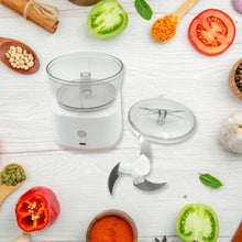 Portable Mini Food Processor Chopper Electric Veggie Chopper 3 Blades With Charching Cable Type C, Vegetable Chopper, Garlic Chopper Food Grinder for Chopping Ginger, Pepper Chili, Onion, Fruit, Meat - Justgrabit Inc.