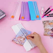 Paper Cutter, A5 Mini Paper Cutter, Portable Paper Cutting Machine (1 Pc / Mix Color) - Justgrabit Inc.
