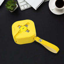 3 in 1 Charger Cable, Retractable Type, Compatible with Smartphones (1 Pc) - justgrabit.in | Just Grab It