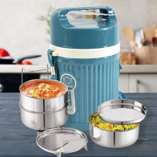 Stackable Insulated Tiffin with Handle (1 Pc): Leakproof, Hot Food Container - Justgrabit Inc.