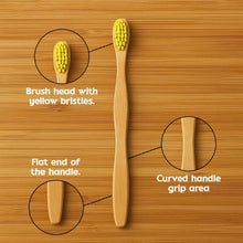 Eco - Friendly Natural Bamboo Toothbrush with Medium Bristles (1 Pc) - Justgrabit Inc.