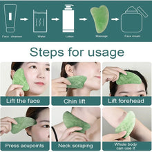 Jade Roller & Gua Sha Set – Natural Face Massager for Anti - Aging, Glowing Skin & Face Shaping (1 Pc) - Justgrabit Inc.