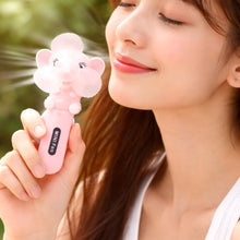 Hand Press Mini Portable Cartoon Fan Toy (1 PC, Mix Color & Design) - justgrabit.in | Just Grab It