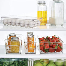 Plastic 18 Cavity Egg Storage Box Or Egg Trays For Refrigerator With Lid & Handles High Quality, Rectangular Egg Tray Box For 18 Egg (1 Pc) - Justgrabit Inc.