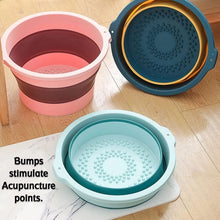 Multi - Purpose Portable Collapsible Folding Tub, with Hanging Hole & Save Storage Space, Also use for Foot Spa. - Justgrabit Inc.