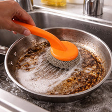Heavy Duty Cleaning Scrubber Set with Long Handle (1 Set) - justgrabit.in | Just Grab It