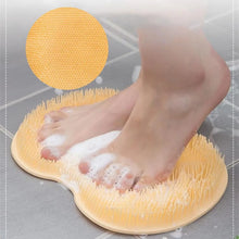 Yellow Silicone Bath Massage Cushion – Suction Cup Exfoliating Foot Scrubber & Mat - Justgrabit Inc.