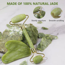 Facial Face Roller & Gua Sha Massage Set (1 Set) - justgrabit.in | Just Grab It