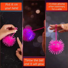 LED Spiky Puffer Ball Toy (1 Pc) - justgrabit.in | Just Grab It
