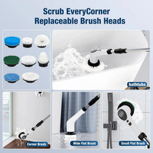 9 - in - 1 Electric Spin Scrubber - (1 Set) - justgrabit.in | Just Grab It