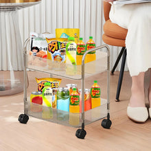2 Layer Multipurpose Storage Trolley with Wheels (1 Pc) - justgrabit.in | Just Grab It