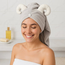 Cute Animal Ear Hooded Hair Drying Towel Wrap (1 Pc) - Justgrabit Inc.
